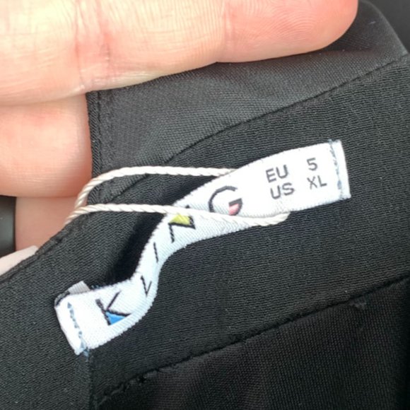 NWT Kling Black Halter Open Back Jumpsuit - Picture 2 of 8